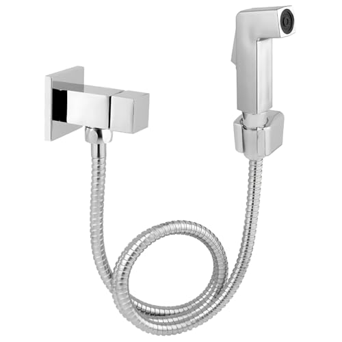 Ducha Higienica Chuveirinho Banheiro Quadrada Luxo Metal (Cromado)