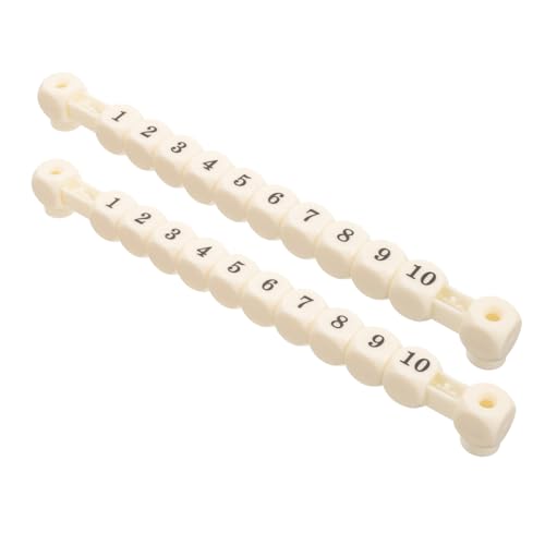 Abaodam 2pcs Billiard Scorer Soccer Games Matches Foosball Score Scores Scoreboard Portable Score Counters Table Soccer Score Pad Soccer Table Game Plastic White