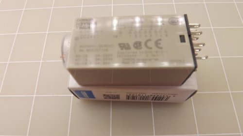 OMRON H3YN-4 DC24 24 VDC Supply, 250 VAC, 3 AMP, 4PDT, H3YN, IP40, Miniature Timer, Multi-Function, Plug-in, Short-TIME Range Model (0.1 SEC - 10 MIN), Single Contact, Solid-State