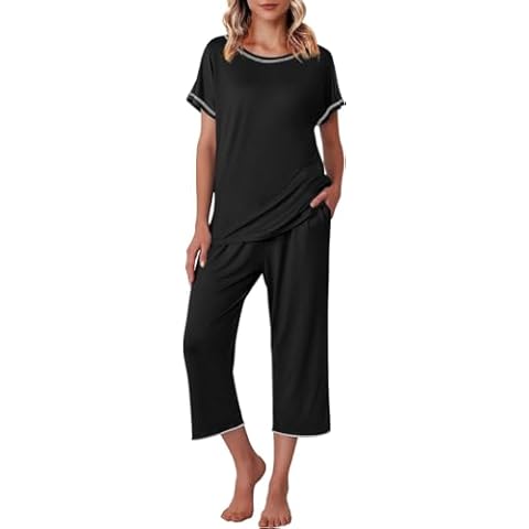 Ekouaer Women's Capri Pajama Set Cover