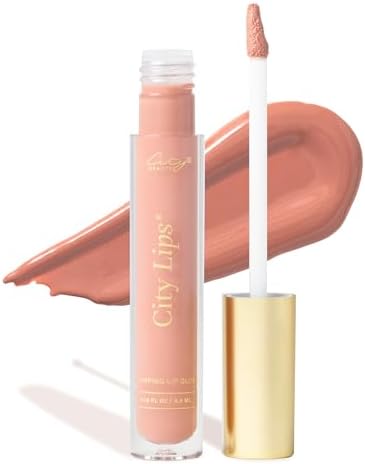 City Beauty City Lips Plumping Lip Gloss - High-Shine Gloss for Fuller, Younger-Looking Lips | Hydrating & Smoothing Lip Treatment Hyaluronic Acid
