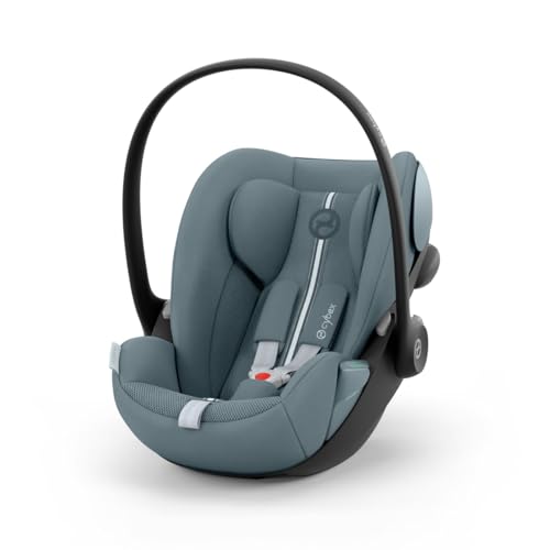 CYBEX Gold Silla de coche para bebé Cloud G i Size Plus, Incl. reductor para recién nacidos, Desde el nacimiento hasta aprox. 24 meses, Para niños de 40 cm a 87 cm, Máx. 13 kg, Stormy Blue