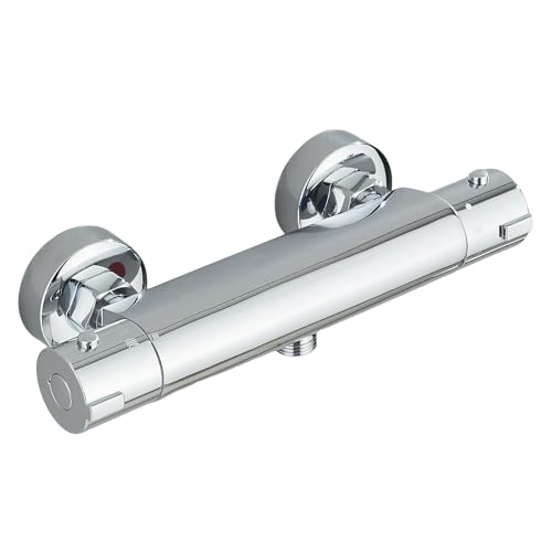 HARNART Mitigeur Thermostatique Douche,Robinet Thermostatique de Douche avec Bouton Sécurisé à 38°C Anti-brûlure Mitigeur de Douche Thermostatique Entraxe...