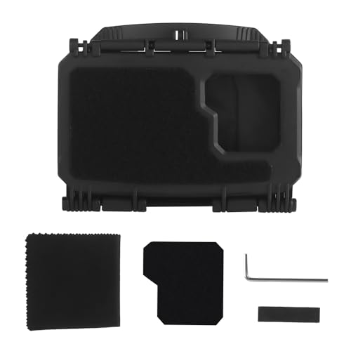 JFFCESTORE Universal Tactical Phone Mount for Plate Carrier, Hands-Free Chest Holder Compatible with All iPhone & Android (4.7-6.6 Inch Screen) (Black)