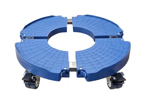 Plant Caddy Trolley with Wheels Heavy Duty and Easy to Use Rolling Plant Stand Adjustable, Large Plant Cart Dolly with Casters for Flower Pot Garden Pot Mover (Double Wheels with Steady Legs Stand)