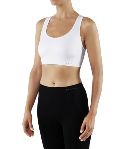 FALKE Women's Madison Low Impact Sports Bra, White (White 2860), M
