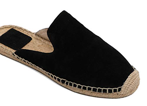 Image of Women's Simple Mule Breathable Flat Espadrilles Shoes, Pure Color Mules