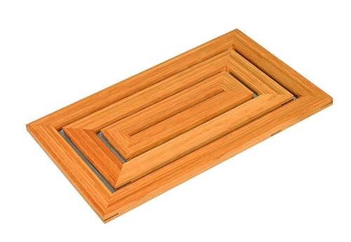 100% Luxury Bamboo Floor and Shower Bath Mat Wooden Shower Mat with Skid Resistant Duckboard
