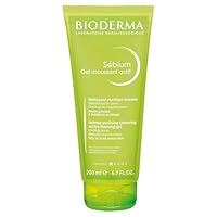 BIODERMA Sébium Gel Moussant Actif - Foaming Active Gel Cleanser for Oily, Acne-Prone Skin, with Salicylic Acid and Glycolic Acid, 200ml
