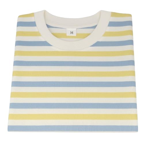 Image of Children's Striped Cotton T-Shirt, Classic Design, Multiple Colors, Age 1-7