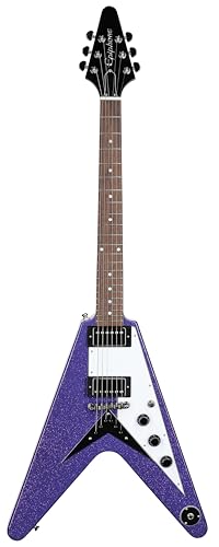 epiphone flyingV ジャンク Amazon.com: Epiphone EXCLUSIVE Flying V, Purple Sparkle