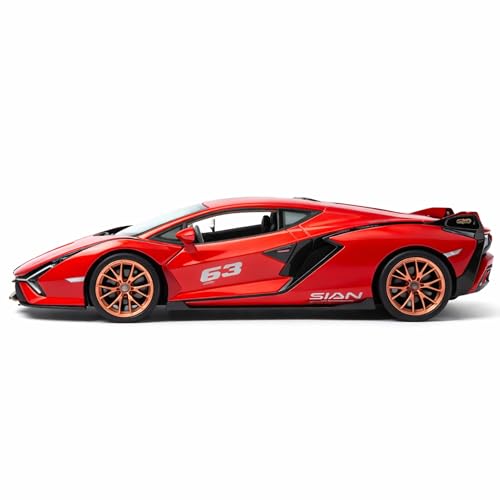 Image of Wizplex RMZ Hobby Lamborghini Sian FKP 37 Die-Cast Car 1:32 Scale Model Hybrid Supercar Toy Pull Back Vehicle for Collectors