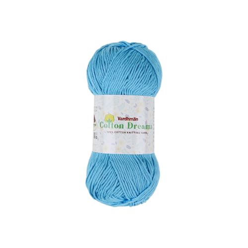 Image of Vardhman 100% Cotton Dreamz Light Weight Natural Thin Yarn | Pack-1 100g