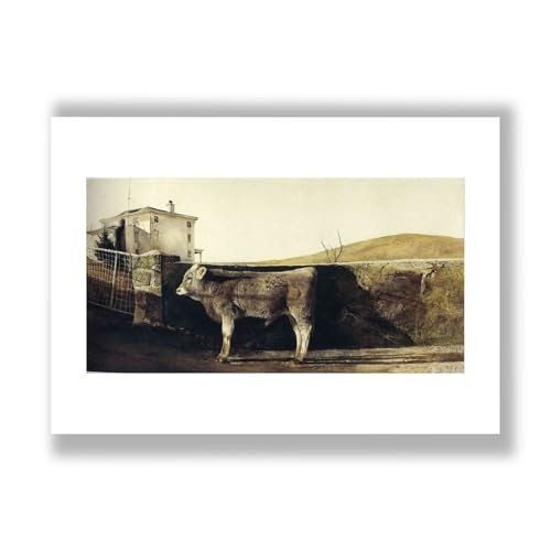 Reproducción Andrew Wyeth Young Bull, póster artístico semibrillante para enmarcar