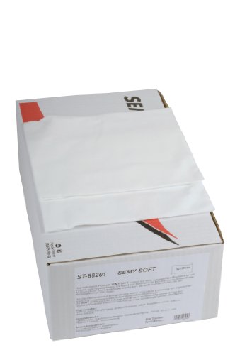 Chiffons de nettoyage blancs 32x38 cm Semy Top en boîte distributrice de 100 pièces