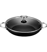 Le Creuset Toughened Nonstick PRO Shallow Casserole/Braiser with Glass Lid, 4 qt.