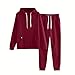 SMIDOW cyber of monday deals Sweatshirt Sets for Women Hoodie Sweatshirt Matching Sweatpants Lounge Set Fashion Loungewear Y2K Clothes women sweat suits 2 piece set M Red
