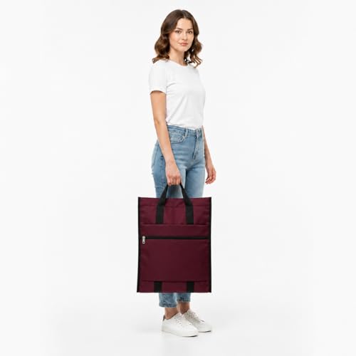 Image of Aklima Men's Waterproof Shopping Bags,Light weight Nylon Travel Tote Bag,Women,Girls,Boys tuition Bags, Mens and womens Daily Use Tote Bag