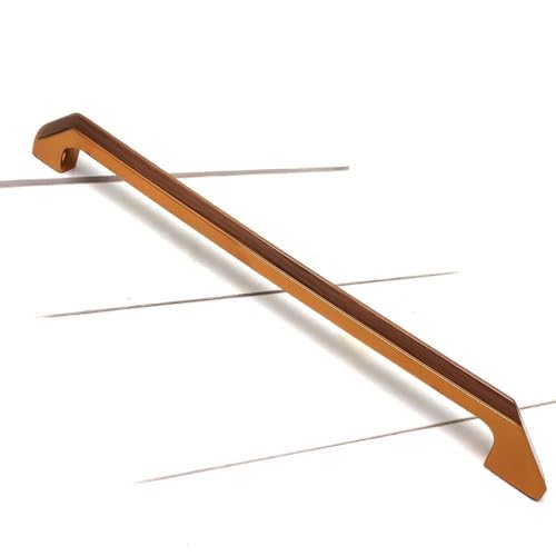 Image of VOLO Pvd Rose Gold and Qubic Design, Wardrobe Door /Cabinet Door /Drawer Pull Handle for Kitchen /Office /Bedroom /Winodw Sliding Closet. (R-145) (288mm) (2)
