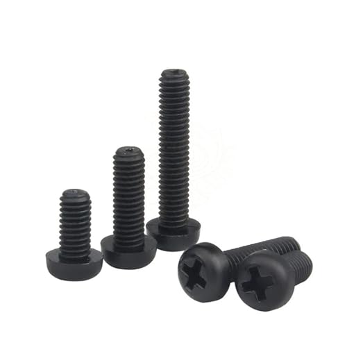 10/50X M2 M2.5 M3 M4 M5 M6 M8 ���[�g���l�W���A���i�C�����v���X�`�b�N�Ȃד��N���X�ۃl�W�{���g�̒��� 5 �~�����[�g��-25 �~�����[�g��(Black,30MM_M6(20PCS))