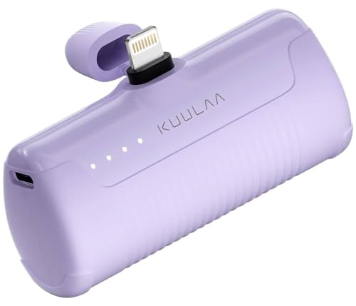 Kuulaa Mini Power Bank Portable Charger for iPhone Small Battery Pack Charger Portable 4500mAh Mini Battery Bank Compatible with iPhone 14/14 Pro Max/13/13 Pro Max/12/11/XR/X/8/7/6 etc
