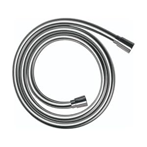 hansgrohe Sensoflex - flexo de ducha metal universal 2,00 m, sistema anti-torsión, manguera de ducha flexible y resistente a las torceduras, inkl. juntas, cromo, 28274000