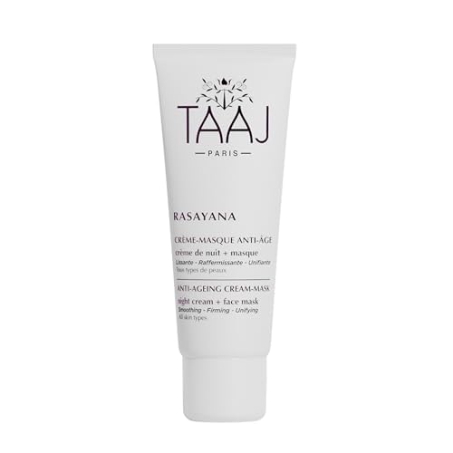 TAAJ | Crème Anti-Âge - RASAYANA | Lisse les Rides | Riche en Actifs Régénérants, Restructurants & Reconstituants | Peau Repulpée & Ferme Vegan | 75 ml