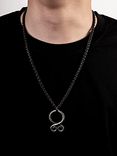 Haquil Viking Troll Cross Necklace, Iron Amulet Pendant, Wheat Chain, Jewelry For Men And Women #TOP5