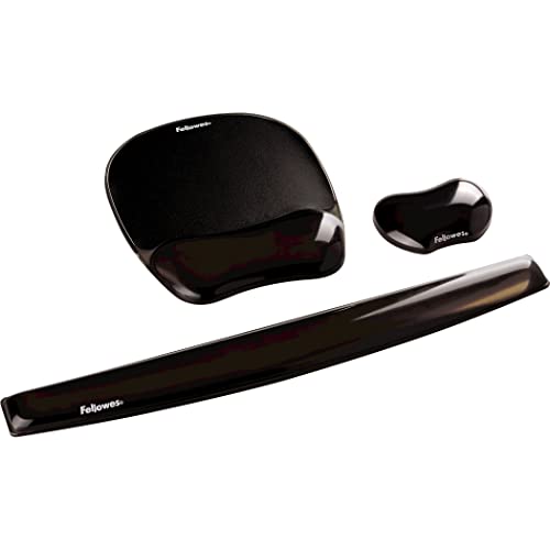 Fellowes Crystal Black Wrist Rest (9112201) #TOP7