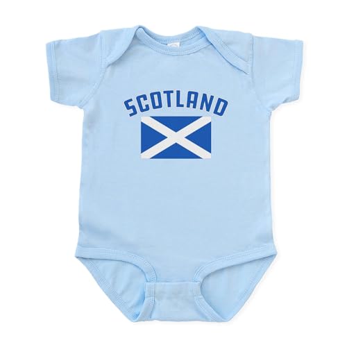 CafePress Scotland Flag Baby Light Bodysuit Cute Infant Bodysuit Baby Romper