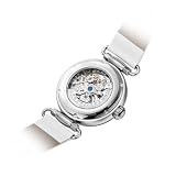 SEA-GULL Modny damski zegarek skórzany pasek wodoodporny szkielet automatyczny mechaniczny dla pań zegarek naszyjnik zestaw serii 6002L, 811.11.6002L-W