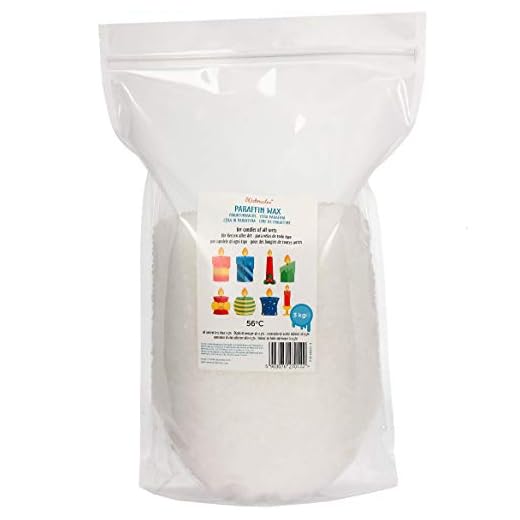 Materialix Cera de parafina para velas - varios tamaños (3kg)