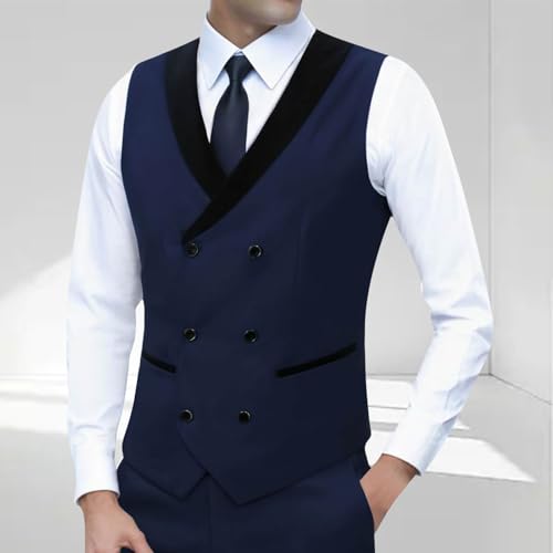 Suit Vest for Men - Mens Western Cowboy Slim Fit Dress Vests Waistcoat Wedding Party Workwear Business Casual 20252