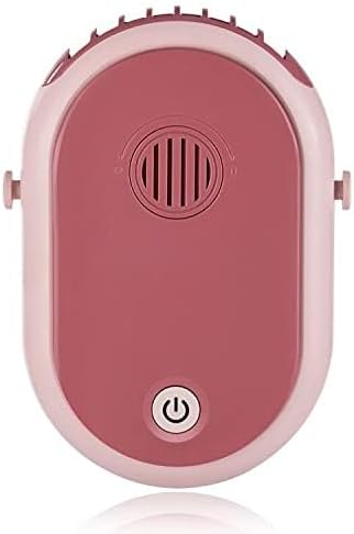 Miniatura 2 de RUINUOKAI Ventilador de cuello colgante portátil recargable con cordón ajustable de 3 velocidades, mini ventilador personal USB para pestañas,