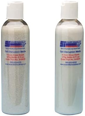 Scientific Industries Vortex-Genie SI-BG01 Disruptor Beads, 0.1 mm Diameter; 8 oz Bottle