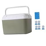 Zxpjkyu Insulated Cooler Case Ice Box Ice Retention Cooler Small Ice Chest for Barbecue Boat, 6L