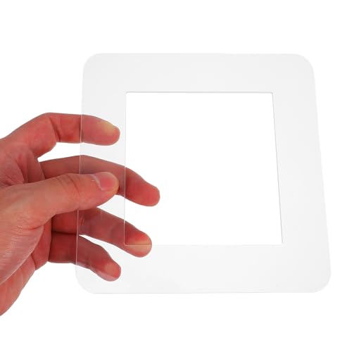 Protector de interruptores de pared transparente antimanchas marco protector de metacrilato 4