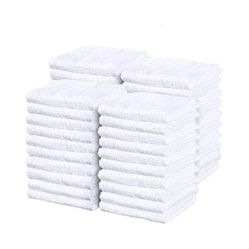 SIMPLI-MAGIC Cotton Terry Towels, Commercial Grade, Beige, 55 Pack, Size: 17" x 14" by SIMPLI-MAGIC - Used condition - US$30.45