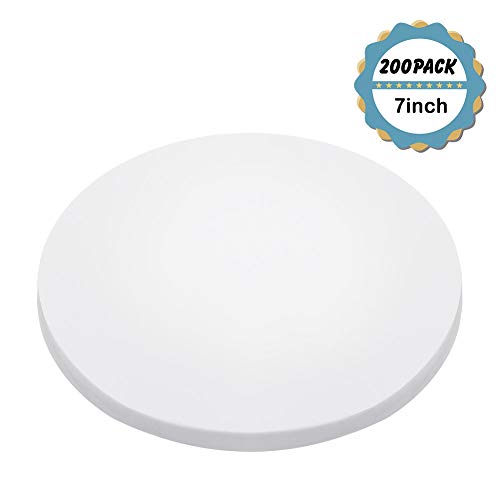 Kasmoire 7inch Round Parchment Paper(200Pack), for Baking Cakes,Cooking,Cookies,Pastries,Dutch Oven,Air Fryer,Tortilla Press