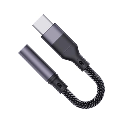 USB C to 3.5mm Sound Adapter Type C to Headphone Auxs Jacks Cable for Laptop