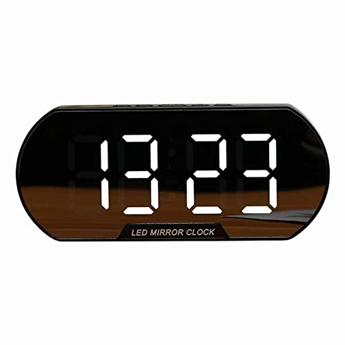 El Reloj Del Juicio Final 2 Reloj LED para dormitorio, reloj electrónico de escritorio, reloj despertador Digital LED con nocturna inteligente para el , dormitorio y Relojes De Pa (White, One Size)