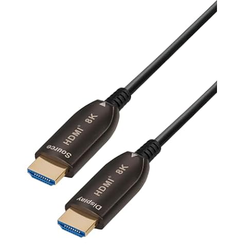 maxtrack Aktywny kabel światłowodowy HDMI® C507-15ML - HDMI 2.1, 8K @60Hz, 4K 120Hz, eARC, 3D, HDR, HDCP 2.2, YUV 4:4:4, zasięg do 100 m