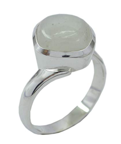 Pierre de lune arc-en-ciel sur bague argent 925 pour votre style