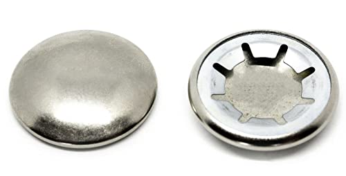 Arandelas Starlock con tapa de níquel de 20 mm para sujeción de eje, cubierta de clips de empuje AN83 (paquete de 10) Cover