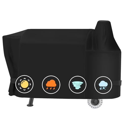 Heavy Duty Grill Cover for Pit Boss Austin XL 1000 Series - Waterproof Pellet Smoker Cover with Adjustable Straps, Fits Austin XL, Rancher XL, 1000, 1100 Pro, 1150, Z Grill 1000D - 62x22x47 Inches