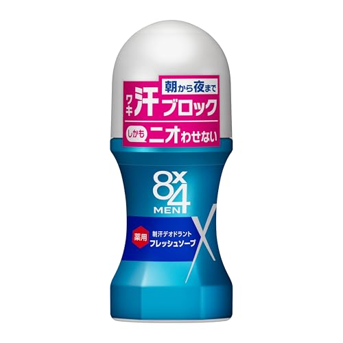 エイトフォー 8x4メン ロールオン フレッシュソープ 60ml 男性用 制汗剤 デオドラント（Amazon）
