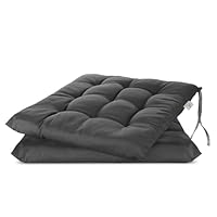 Brandsseller 6-delige set Stoelkussens 40x40 cm – Gewatteerde zitkussens met bevestigingsbanden – Voor binnen & buiten – Decoratief en comfortabel – Rood