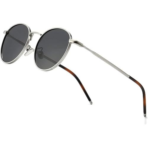 Dervin Ponderable UV Protection Coating Round Sunglasses for Men ...