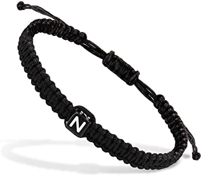 Nymerianoble Initial Bracelets for Women N Letter Initial Bracelet Handmade Bracelets for Teen Girls Mens Bracelet Initial Adjustable Jewelry Mother's Day Gifts for Mom