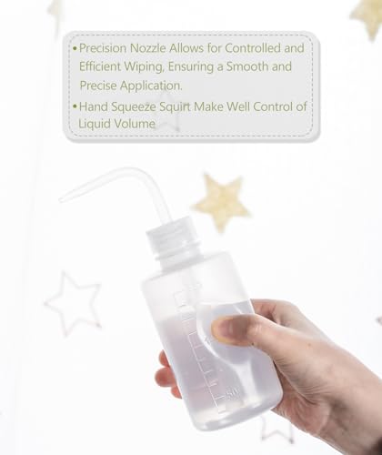 image for Melphoe Tattoo Wash Bottle Squeeze, 2Pcs 250ml Water Squirt Bottle Suc